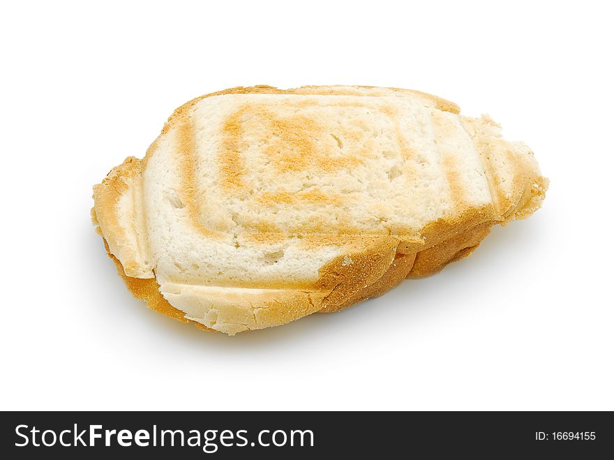 Toast sandwich isolated on white