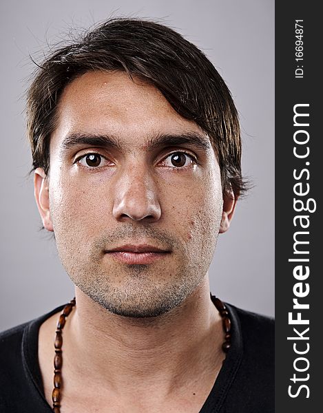 Highly detailed image of a brunette man (more of 100 faces collection in my portfolio). Highly detailed image of a brunette man (more of 100 faces collection in my portfolio)