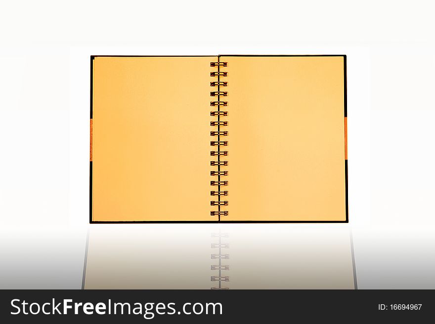 Face gray notebook for background and text