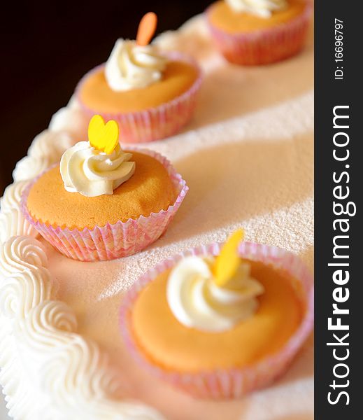 Cup-cake in wedding event