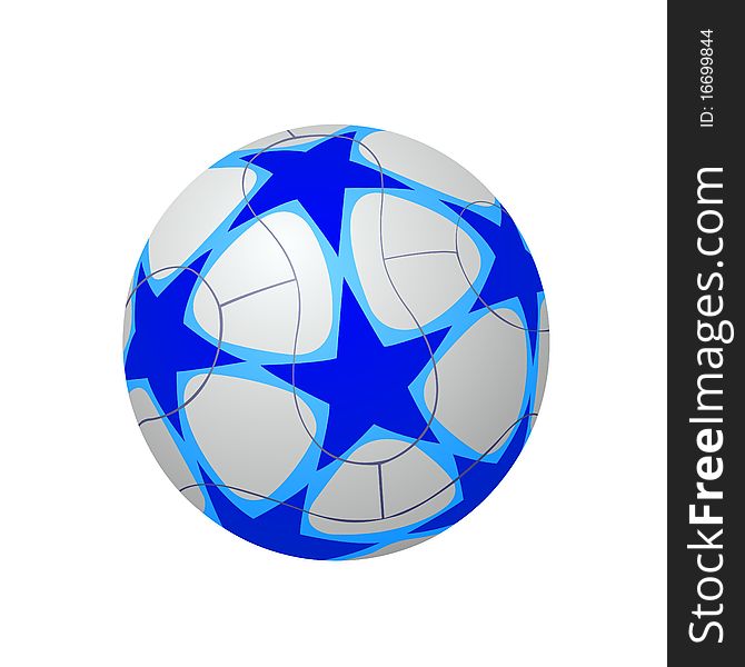 Soccer ball isolated, illustration