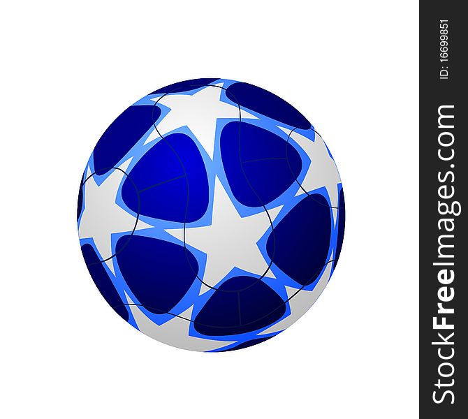 Soccer ball isolated,  illustration