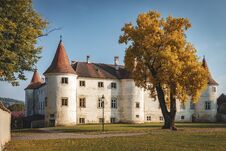 Castle Dobersberg In Autmun Royalty Free Stock Photography