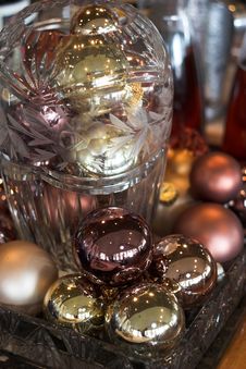 Christmas Ornaments And Crystal Stock Photos Christmas Ornaments And Crystal Stock Photos