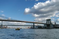 Brooklyn, Manhattan Bridge Royalty Free Stock Photos Brooklyn, Manhattan Bridge Royalty Free Stock Photos
