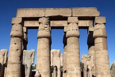 Karnak Temple Statues Stock Image Karnak Temple Statues Stock Image