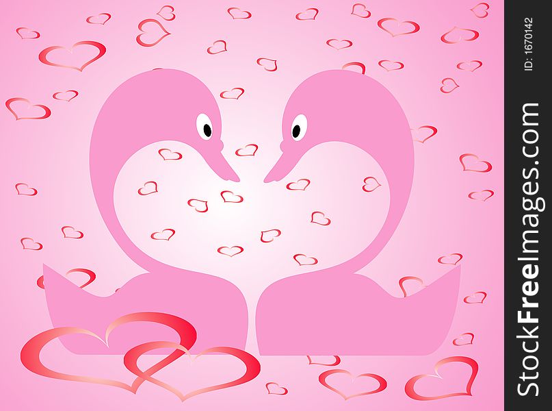 Valentine Background, Vector Illustration