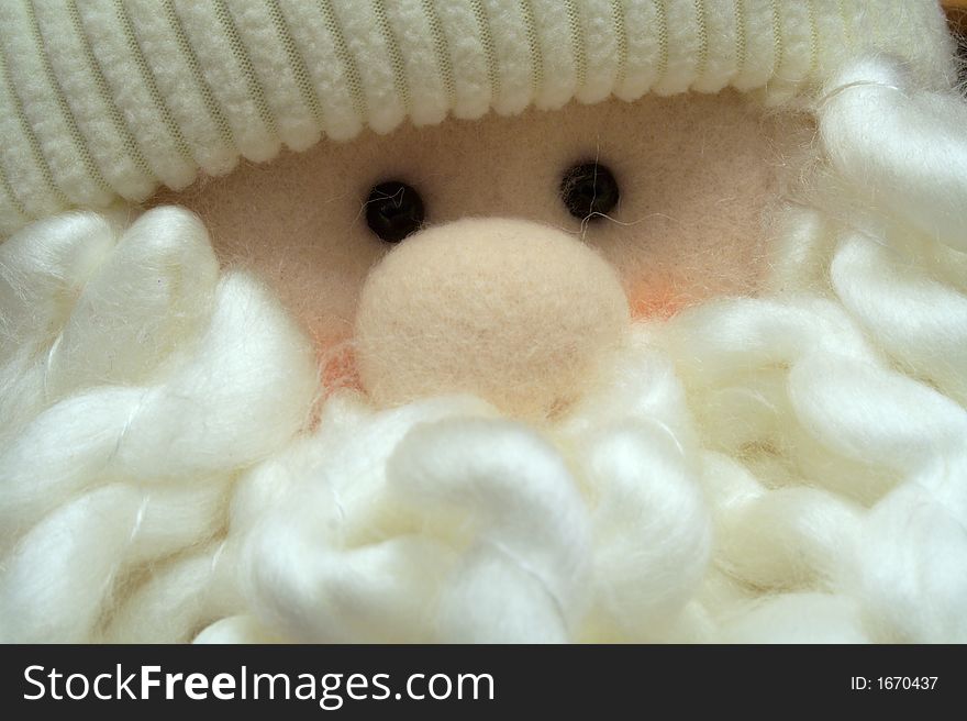 Fluffy Father Christmas / Santa with big white beard. Fluffy Father Christmas / Santa with big white beard