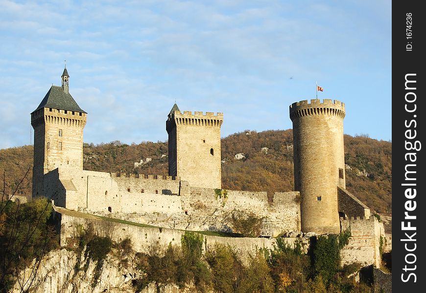 The old castle on the top of montagnia. The old castle on the top of montagnia