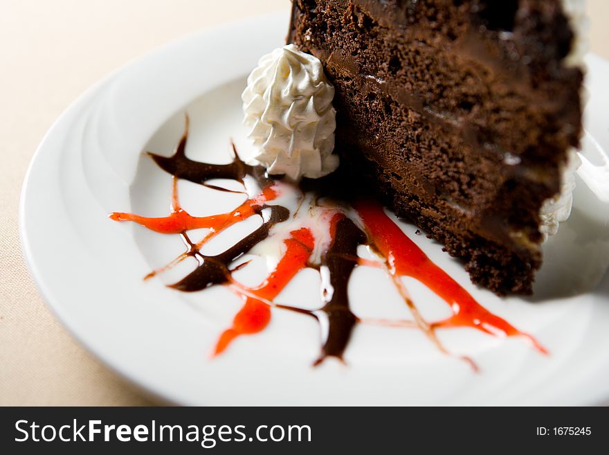 Slice Of Chocolate Cake