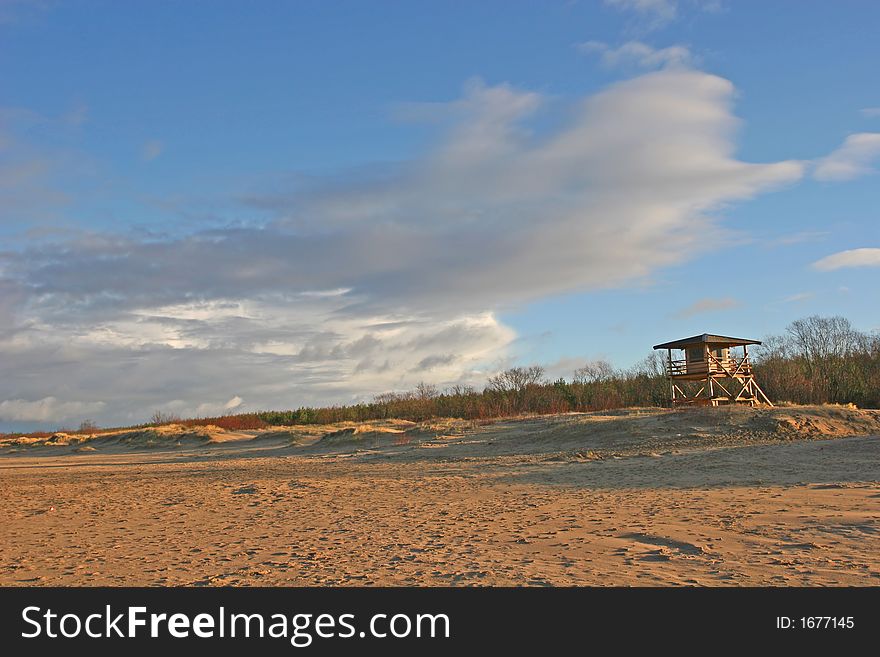 Beach view at the autumn (Bulli, Riga, Latvia)