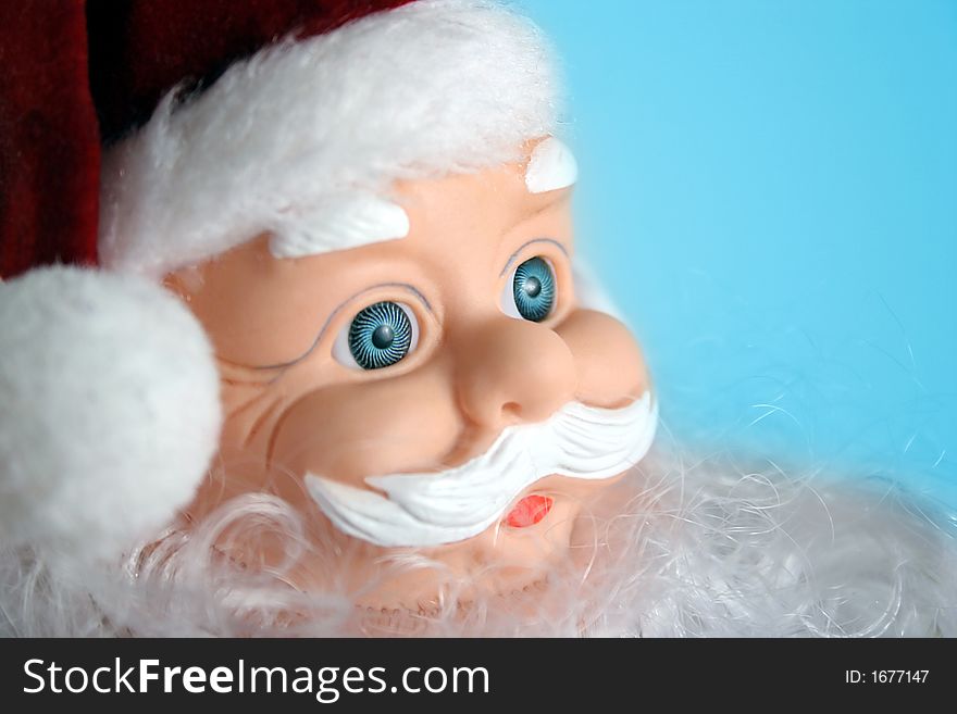 Santa Claus toy isolate. Christmas decorate