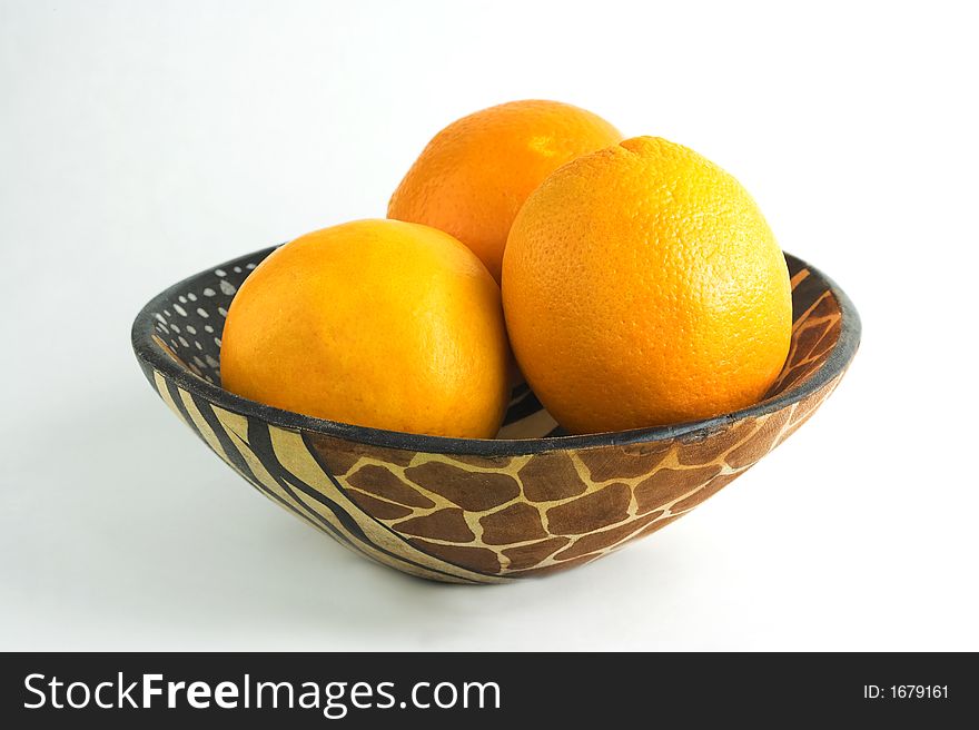 It's a photo of oranges in a bowl