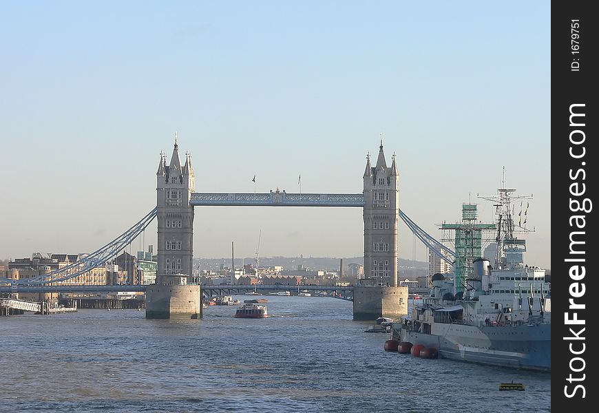 View of the Thames and Tower Bridge London