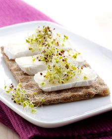 Crispbread With Cheese Stock Photo Crispbread With Cheese Stock Photo