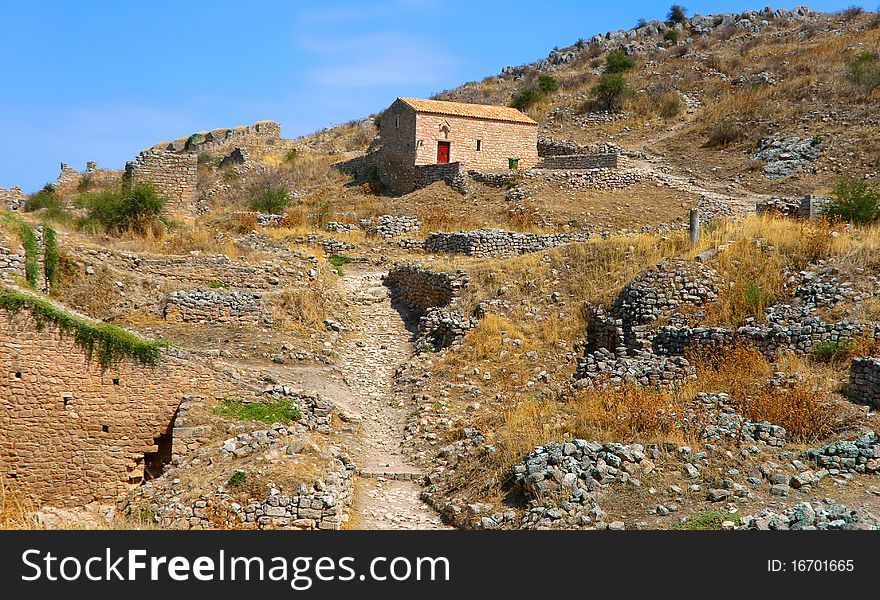 House on the Acrocorinth hill