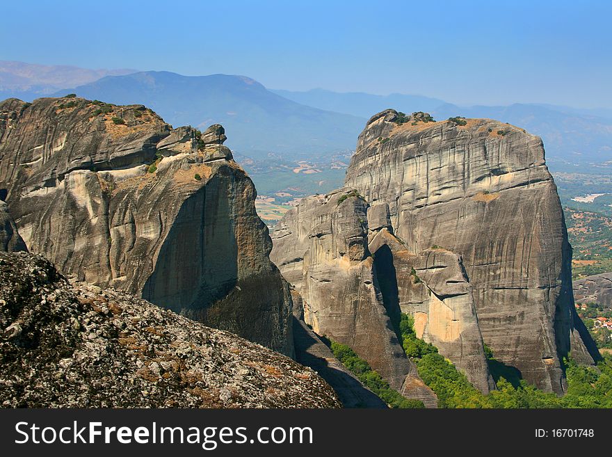 The Meteora one of the largest and most important complexes monasteries in Greece. The Meteora one of the largest and most important complexes monasteries in Greece