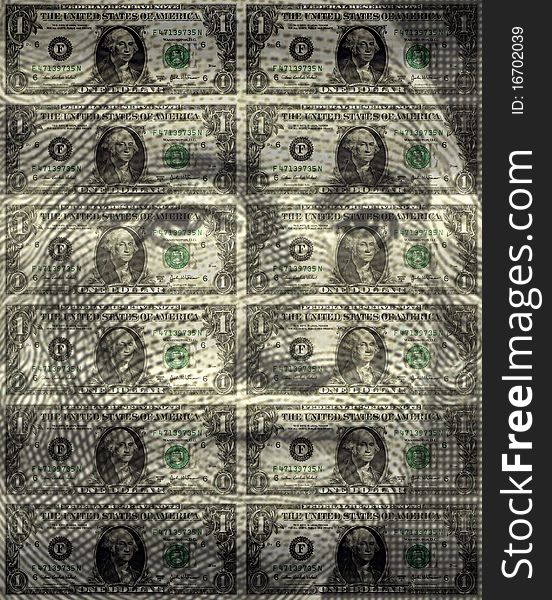 One USA Dollar Background