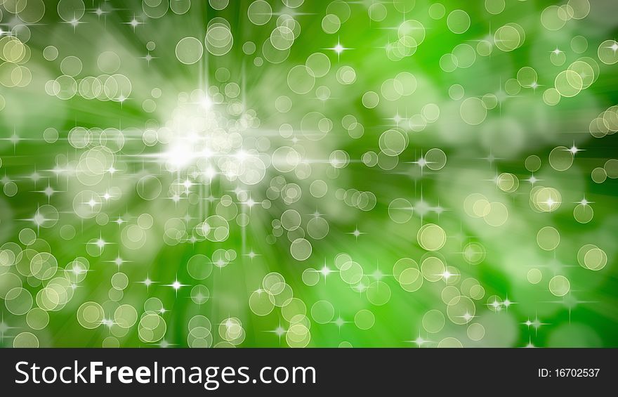 Abstract of Rain Forest Bokeh from sky