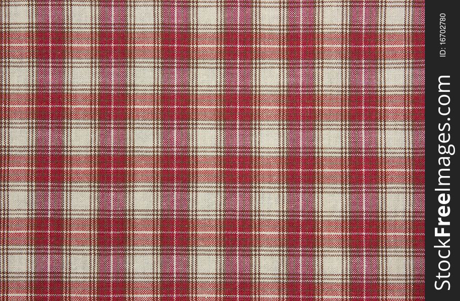 Red and white checked pattern