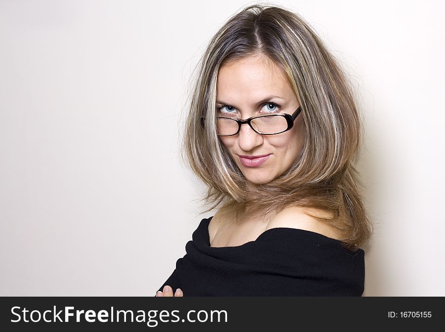 Woman Portrait With Glasses