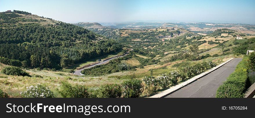 Sardinia: beautiful italian country, fields and hills. Sardinia: beautiful italian country, fields and hills
