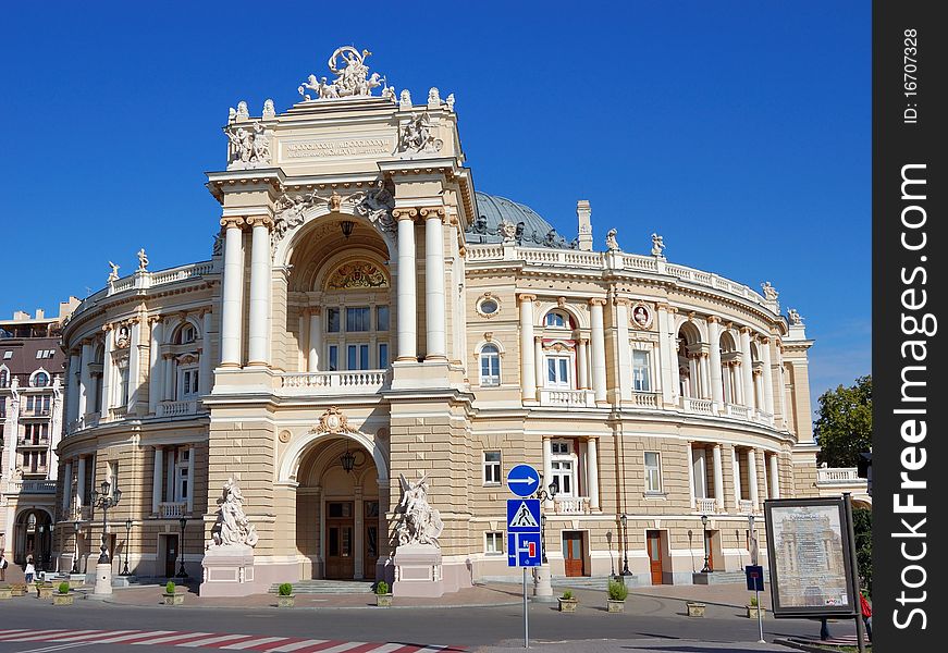 Opera and ballet theater. Odessa. Ukraine. Opera and ballet theater. Odessa. Ukraine