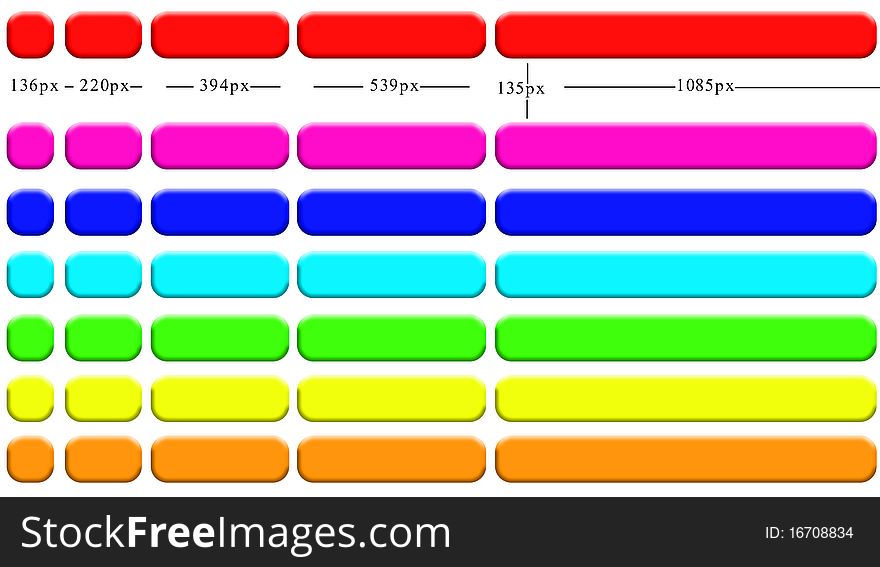 Selection of different colored buttons. Selection of different colored buttons