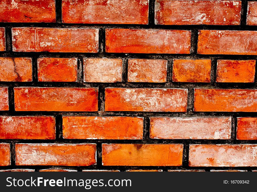 Red brick stack in a row with the rules. Red brick stack in a row with the rules.