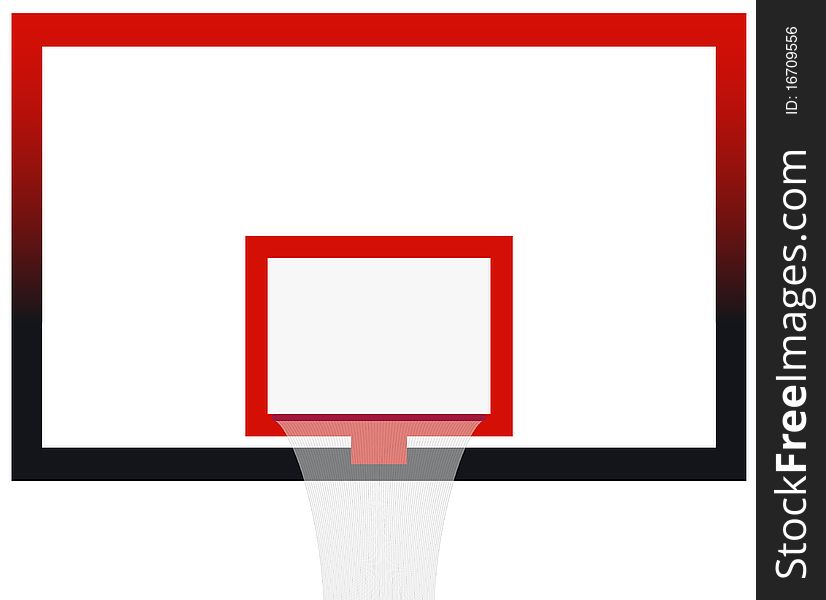 Vector Illustration Of The Basketball Court Board