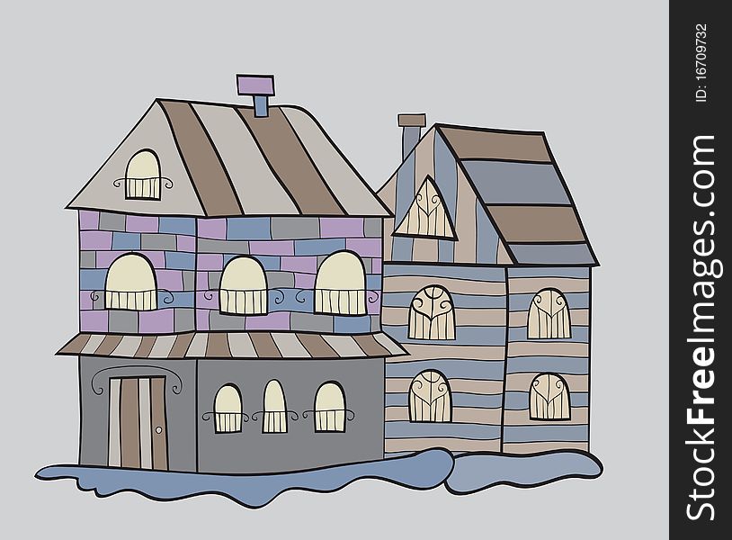 Houses background