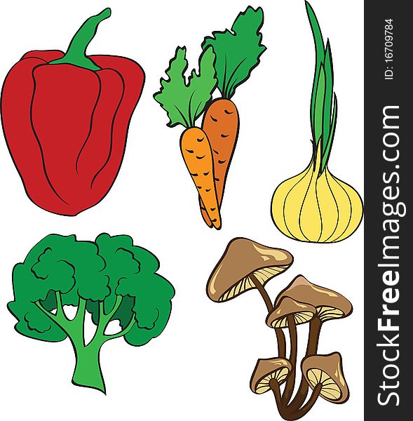 Set Of Vegetables