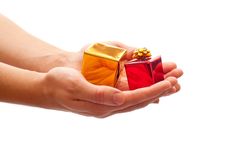 Hands With Gift Stock Image Hands With Gift Stock Image