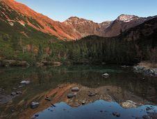 Rohace Lake - West High Tatras Stock Image Rohace Lake - West High Tatras Stock Image