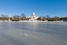 The White House Building At The Mall In DC, USA Royalty Free Stock Photo The White House Building At The Mall In DC, USA Royalty Free Stock Photo