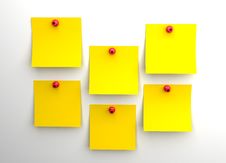 Yellow Post It Royalty Free Stock Photography