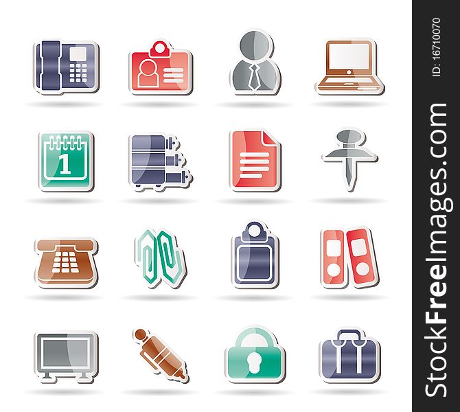 Business and Office icons - icon set