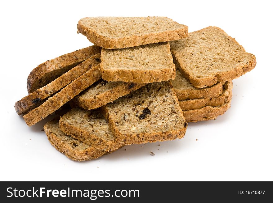 A bread isolated on white