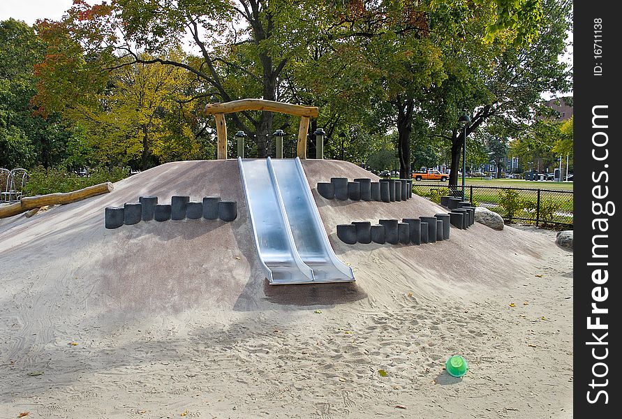 Slide in Childrens playground