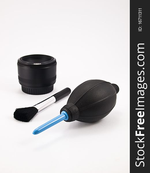 Cleaner kit for photographer use to clean acamera