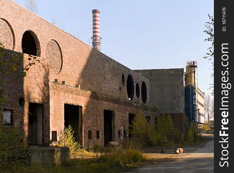 Ruins of a very heavily polluted industrial factory, the place was known as one of the most polluted towns in Europe.