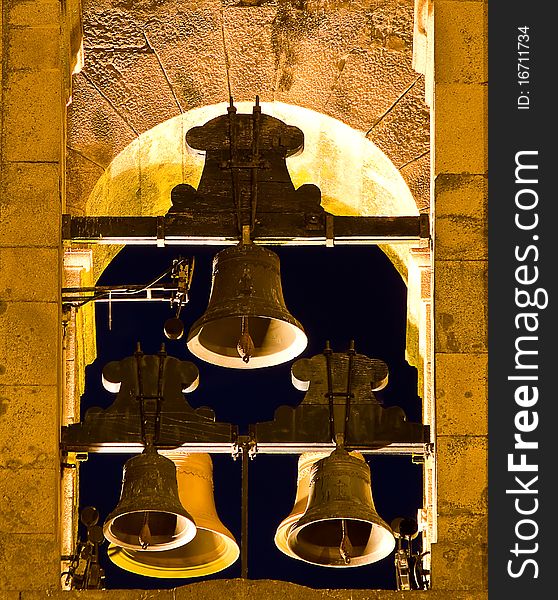 A Tower bell with 5 bells