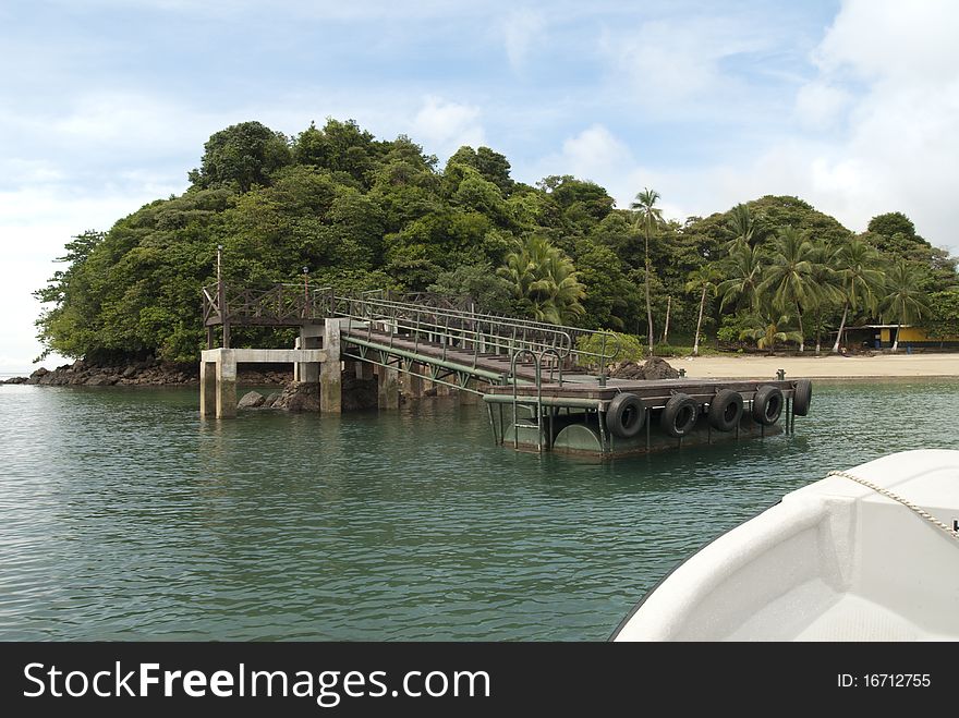 Dock in Coiba - Pacific Ocean, Panama