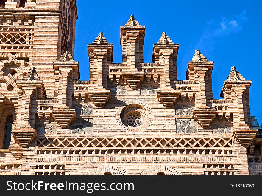 Detail of Roof on train station,Toledo, Spain