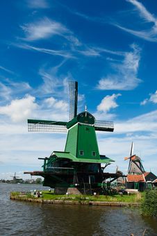 Windmill Landscape Stock Image Windmill Landscape Stock Image