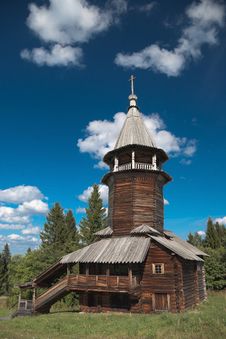 Wooden Old Church Stock Photography