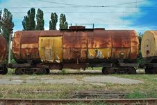 Train Transports Old Tanks Stock Image Train Transports Old Tanks Stock Image