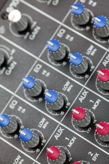 Mixing Console Royalty Free Stock Photo Mixing Console Royalty Free Stock Photo