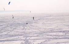 Volga River In Winter, Russia Royalty Free Stock Photos