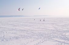 Volga River In Winter, Russia Stock Images Volga River In Winter, Russia Stock Images